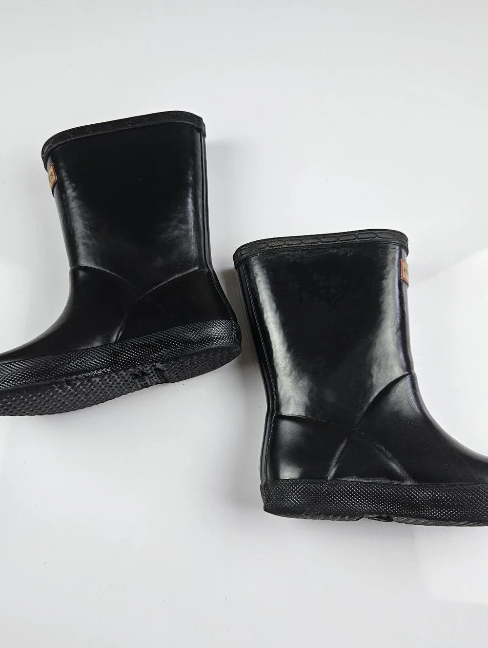 Hunter Kids Black Original Rain Boots US 9-10 UK 8 EU 25 Waterproof Rubber Boots